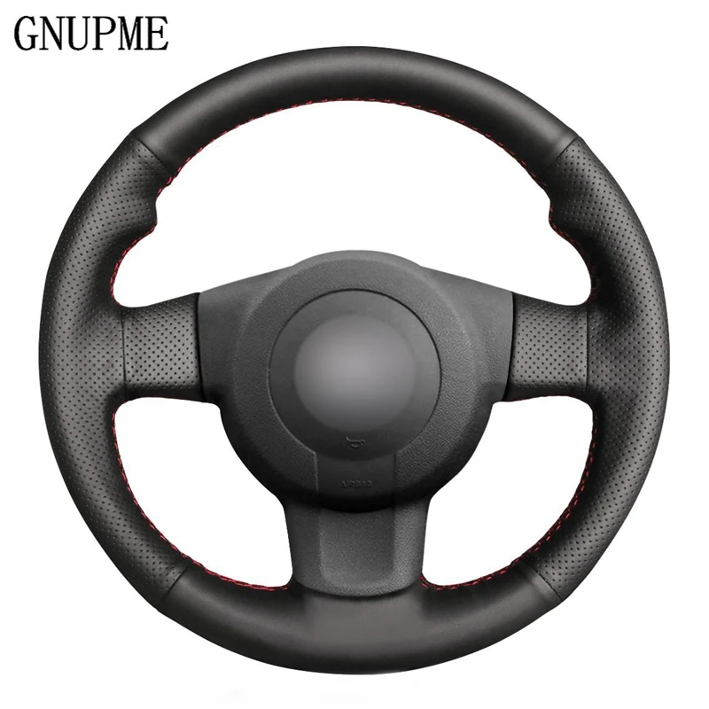 

DIY Black Artificial Leather Car Steering Wheel Cover for Seat Leon (1P) FR 2007 Leon (1P) Cupra 2007 Ibiza (6L) FR 2006