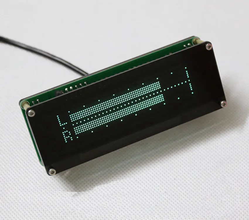 VFD Музыка Аудио pectrum стерео индикатор уровня VU метр дисплей экран точные часы усилитель+ пульт дистанционного управления