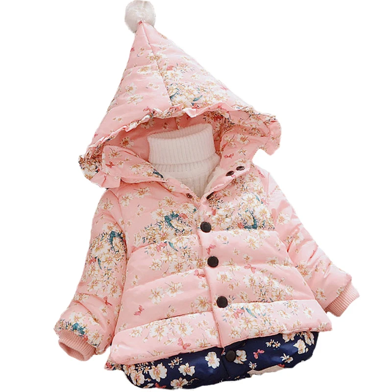 

Baby Girls Autumn Winter Warm Hoodies Outerwear Jacket Coat Children Kids Christmas Costume Clothing toddler down winter coat