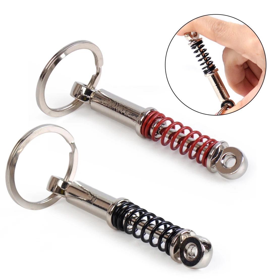 

Car Auto Coilover Suspension Keychain Key Chain Ring Keyring Spring Shock Absorber for Ford VW Audi BMW Toyota Kia Mazda Honda