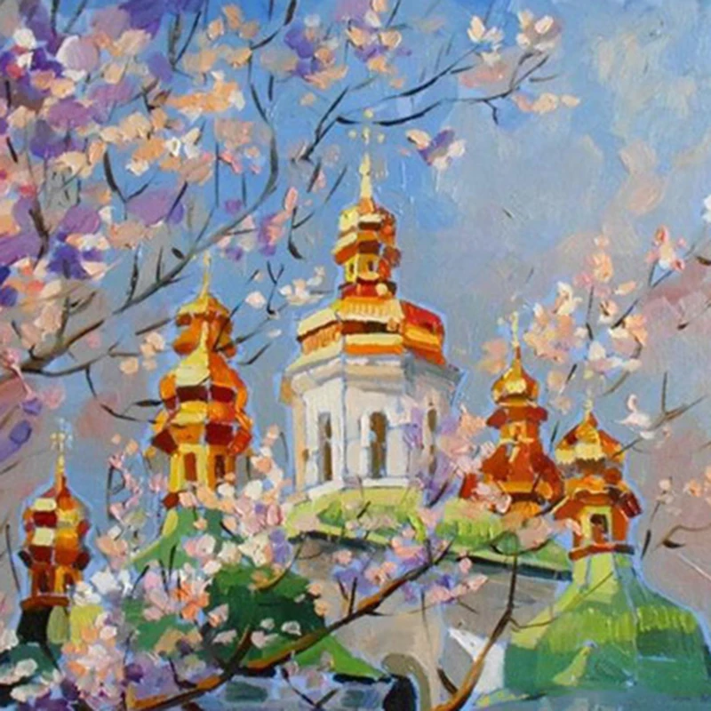 

Full circular 5D DIY Diamond Painting temple Picture Diamond Embroidery Of Rhinestone Diamond Home Decor