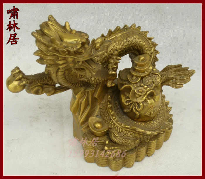 

Carving Work of Art Bronze copper lucky fortune decoration crafts copper dragon zodiac
