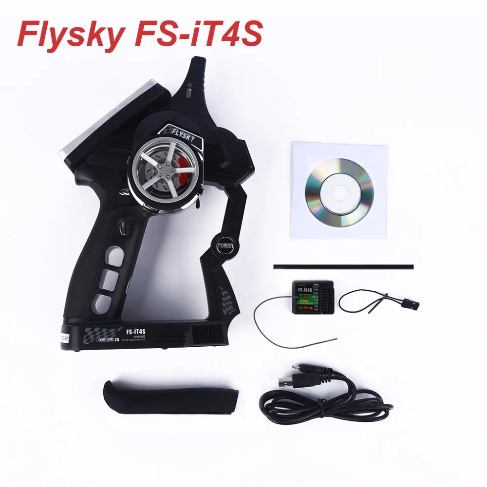 

Flysky FS-iT4S Remote Controller and IA4B Receiver With 2.4GHz 4 Channels Touch Screen RC Radio For RC Quadcopter FPV