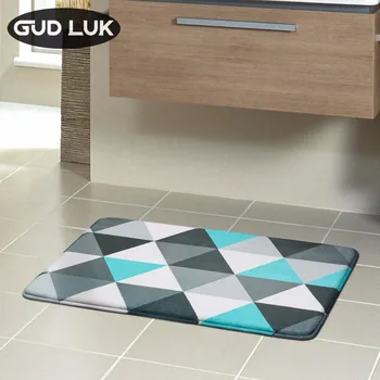 

New 5 Different Styles Bath Mat Memory Foam Rug Sponge Non-Slip Bath Mats Bathroom Carpet Living Room Rug Bathmate ZY-LX