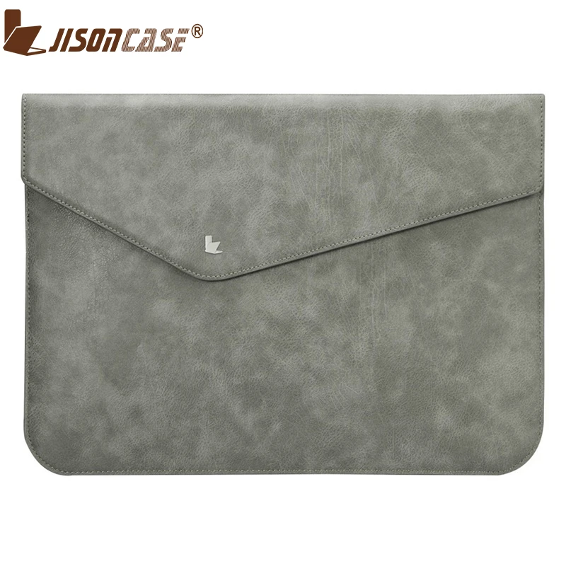 Jisoncase Роскошный чехол из искусственной кожи для Macbook Air Pro retina 13 дюймов ультра тонкий бизнес Винтажный чехол для ноутбука сумки и чехлы