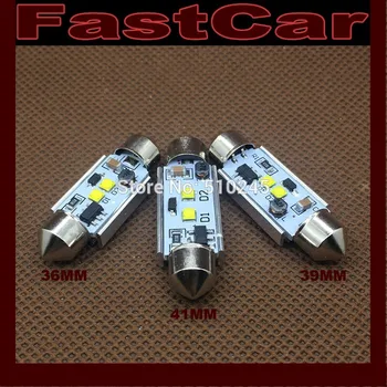 

10X car styling 12v-24v Car led license plate light 39mm 41MM festoon 36mm c5w 10W canbus OBD error free reading light
