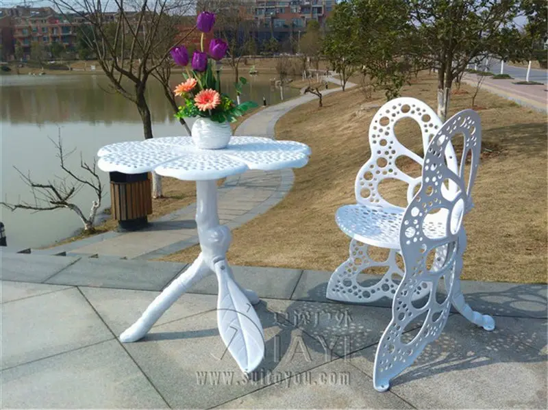 4 Piece Butterfly Cast Aluminum Dining Chair And Table Patio Furniture Garden Furniture Outdoor Furniture 4 Piece Butterfly Cast Aluminum Dining Chair And Table Patio Furniture Garden Furniture Outdoor Furniture