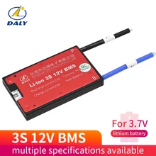 Daly Li-ion bms 3s 12V 10A 25A 35A 40A 45A 60A BMS 11.1V 12.6V 18650 lithium battery pack BMS with balanced Version for e-bike