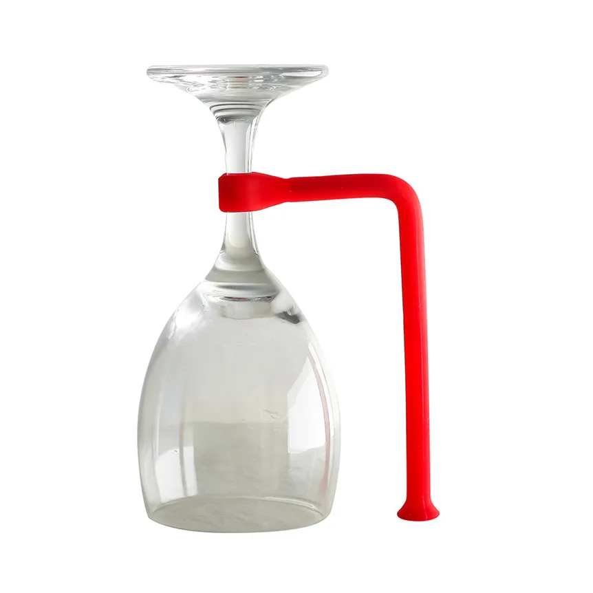 4Pcs Adjust Silicone Wine Glass Dishwasher Goblet Holder Safer Stemware