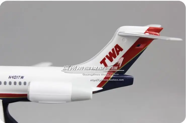 19 см пластиковая модель самолета AIR American Airways B717-200 модель самолета TWA Airlines с подставкой в подарок