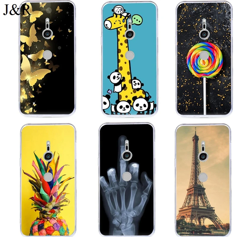 For Sony Xperia XZ3 Case Soft Phone Cases for Sony XA1 XA2 XZ1 XZ2 Premium Ultra Plus Compact L1 M2 E5 M36H Z1MINI Cover Paint