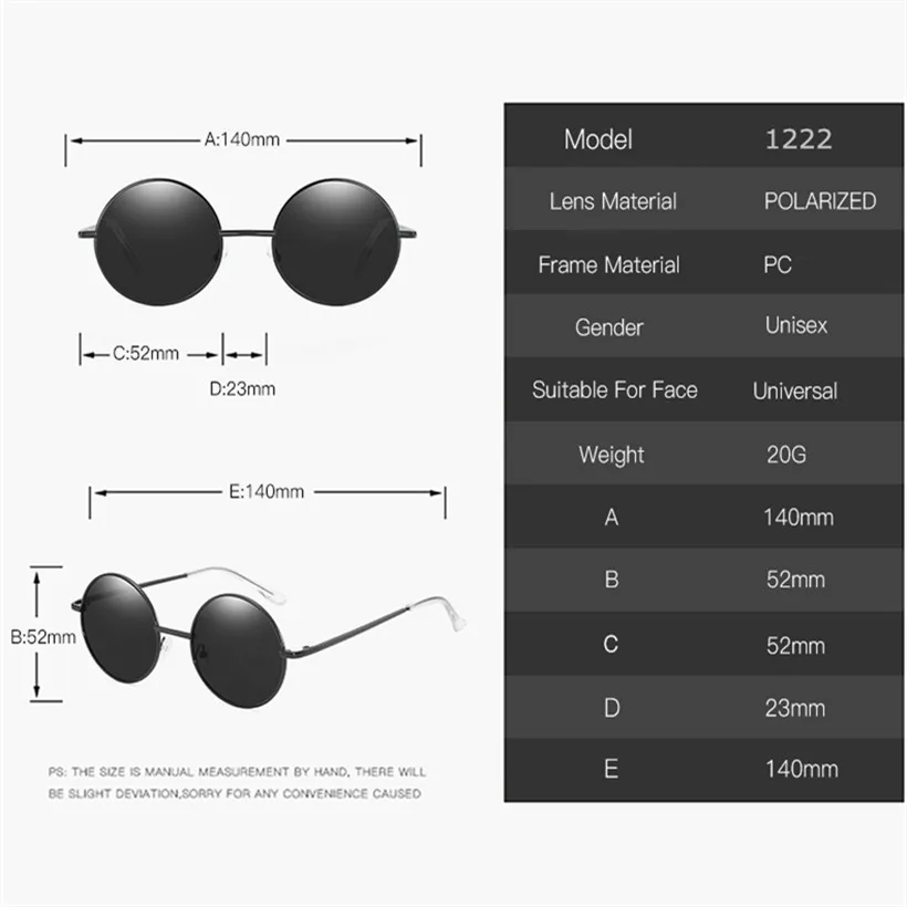 Oulylan поляризационные солнцезащитные очки для мужчин и женщин, брендовые дизайнерские маленькие круглые солнцезащитные очки, очки для вождения