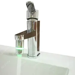 Одиночный Зеленый цвет воды Glow светодиодный Цвет не Батарея необходимо кран света для судов подарок