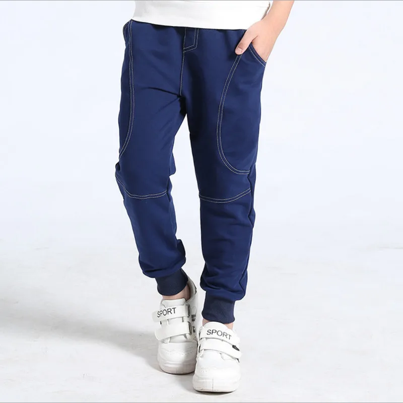 

2018 Spring Summer Boys Pants Cotton Casual Pants Kids School Teens Pants Color Khaki / Navy / Black / Gray
