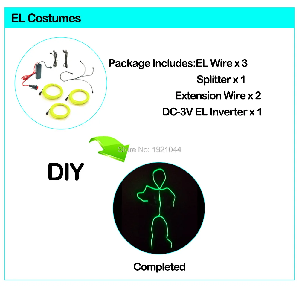 DIY EL одежда светящиеся костюмы светодиодный светильник костюмы для детей год день сценическое представление дизайн светящиеся Вечерние