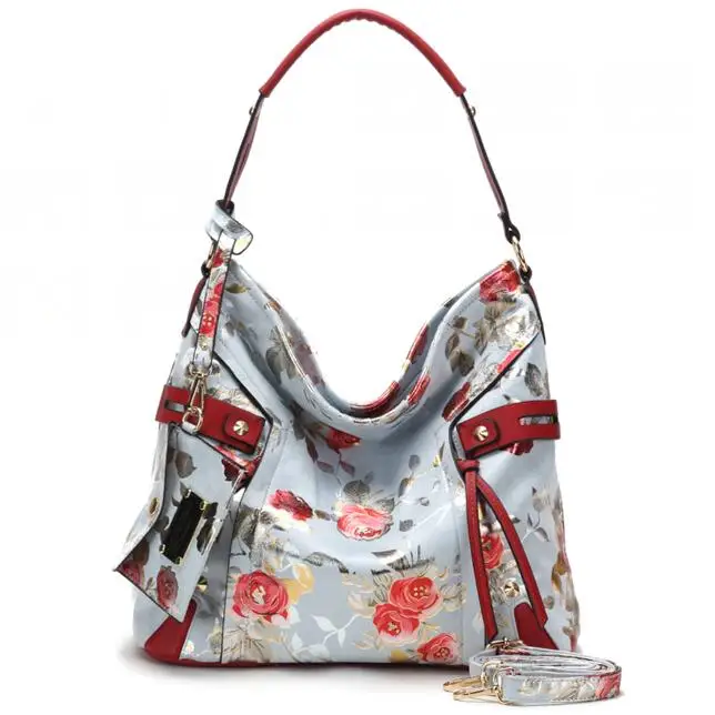 Arliwwi брендовая дизайнерская женская цветочная Большая вместительная сумка на плечо, женские вместительные сумки с розой, большие сумки через плечо, женские сумки, Новинка - Цвет: Бежевый