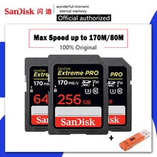 SanDisk Extreme Pro/Ultra карта памяти 32 64 128 ГБ U3/U1 SD карта 32 Гб 128 Гб 64 Гб 256 ГБ 512 Гб 16 Гб флэш-карта SD память SDXC SDHC