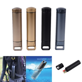 

Outdoor Tools Survival Storage Container Aluminum Dry Box Waterproof Pill Bottle Capsule Airtight Case Holder Durable Container