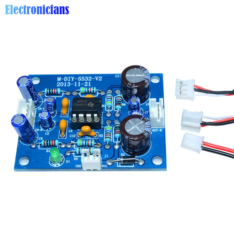NE5532 Плата усилителя Φ сигнал Bluetooth Стандартная плата 12 35 В постоянного тока для Pre