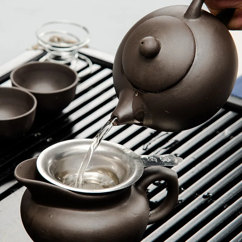 5 Chinese Kung Fu Tea Set Drinkware Purple Clay ceramic Binglie three options include Tea pot Cup Tureen Infuser TeaTray