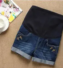 New Arrival Maternity Jeans Shorts 2017 Spring Summer Thin Denim Shorts Care Belly Pants Clothes for