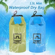 Водонепроницаемый устойчивый сухой мешок океан пакет плавательный пляж бассейн плавающий гребля Каякинг Кемпинг 1,5 л Прямая поставка#0421
