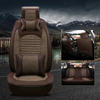 

WLMWL Universal Leather Car seat cover for Hyundai all models elantra terracan accent azera lantra tucson iX25 i30 iX35