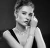 JaneKelly Luxury Sparking Brilliant Cubic Zircon Drop Earring Necklace Heavy Dinner Jewelry Sst Wedding Bridal Dress Accessories ► Photo 2/2