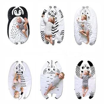 

Newborn Multifunction Crawling Blanket 115*60cm Kids Play Game Mats Baby Cotton Cartoon Animals Carpet Infant Soft Non-slip Rugs