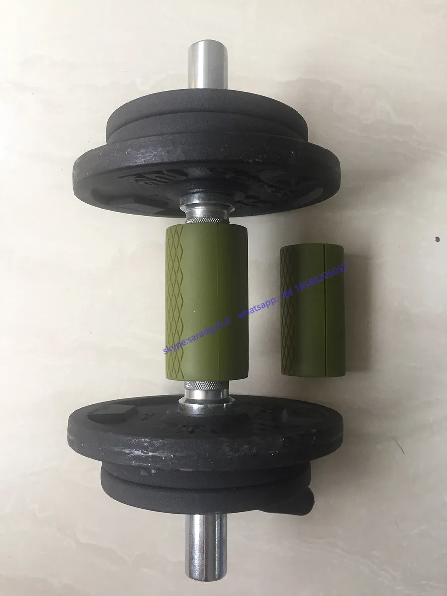 hot Small size Grip Thick Bar Muscle Builder Army Green Fat Thick Bar