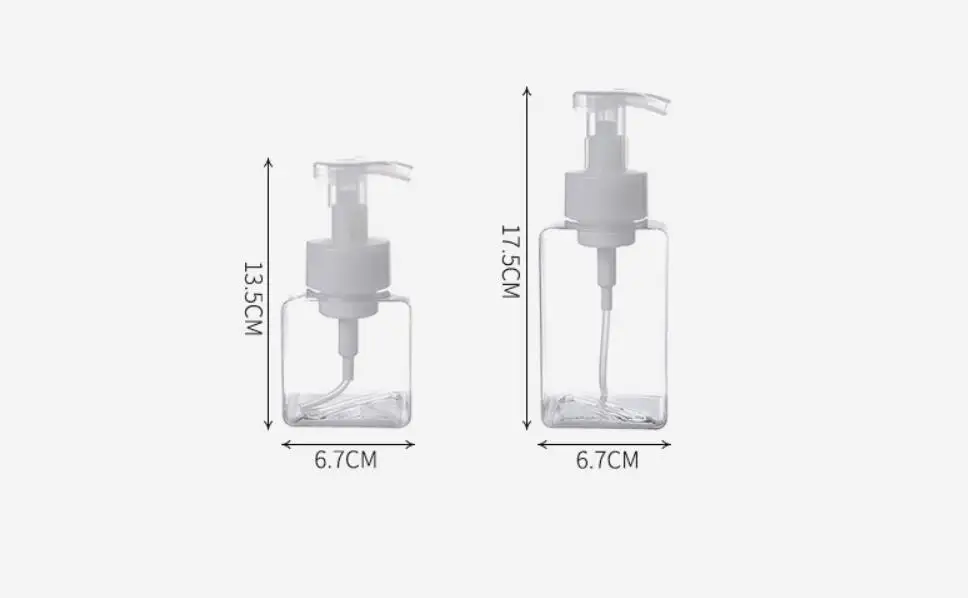 250/400ml прозрачный пенясь бутылка для жидкого мыла, мусс точек розлива лосьон шампунь для геля для душа, пены бутылки насоса