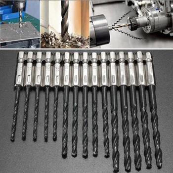 

New 15 HSS Left Hand Drill Bits Power Tool High Speed Steel Titanium Coating Use