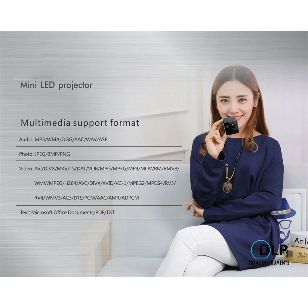 Горячий DLP P1+ H Мини проектор с wi-fi портативный проектор Видео Мультимедиа домашний бизнес мини камера Прямая