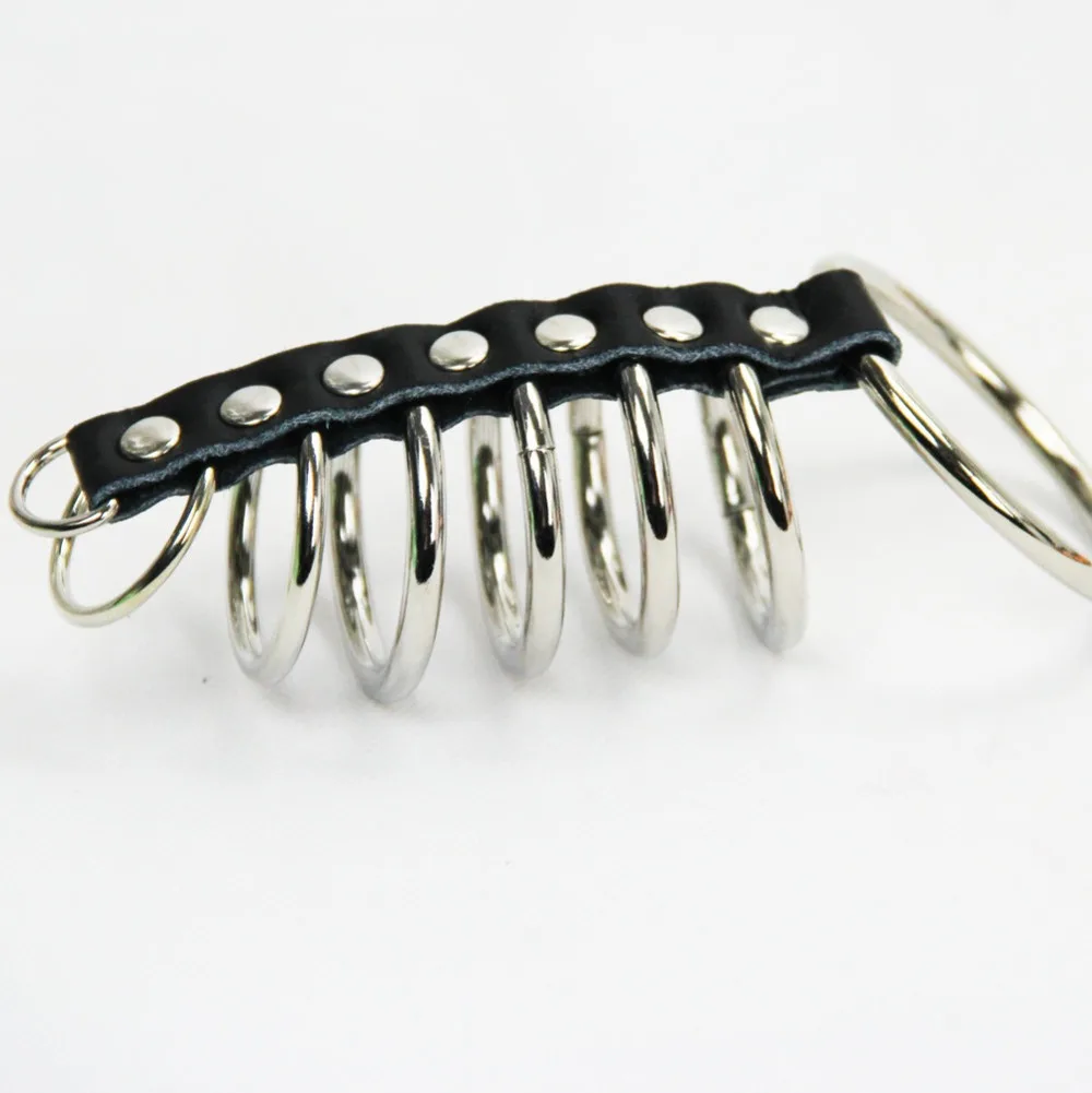 hc086cock ring fine delay penis holder steel Fetish (2)