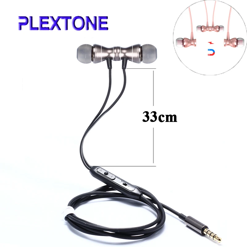 In-Ear Earphone wire Control Magnetic HD Stereo Sound headphone With Mic Earphones For iPhone Mobile Phone xaomi/xiami/xiomi | Электроника