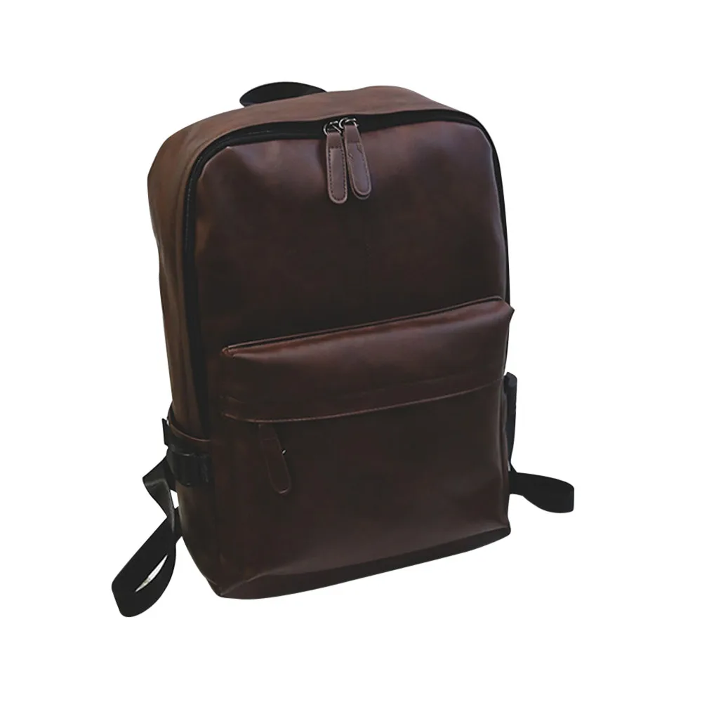Aelicy, мужской рюкзак, рюкзаки из искусственной кожи, винтажный рюкзак для ноутбука, Модный женский рюкзак, высококачественный Молодежный кожаный женский рюкзак - Цвет: Brown