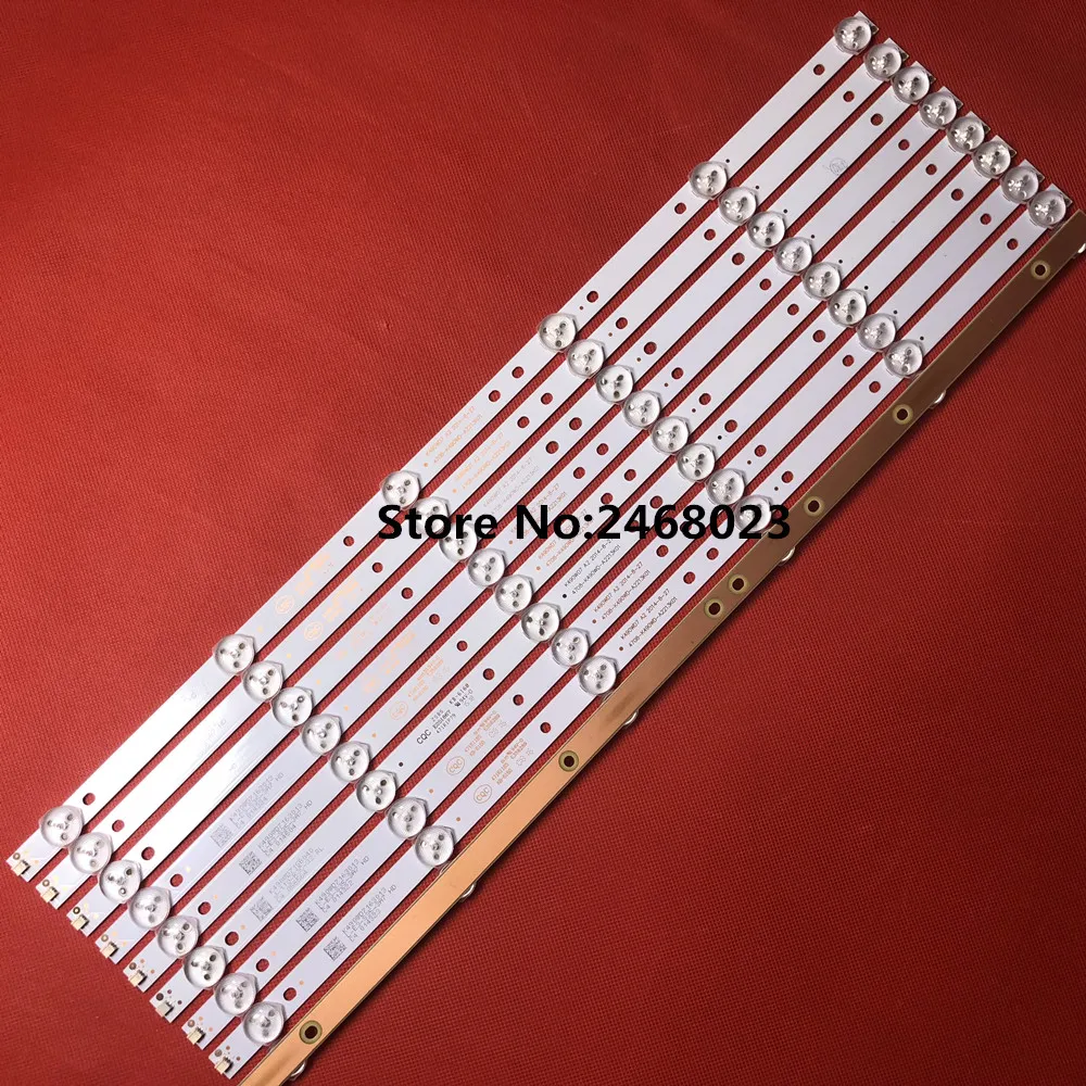 

1 set=9 Pieces LED backlight strip forTCL LE49D88UD K490WD7 A2 4708-K490WD-A2213K01