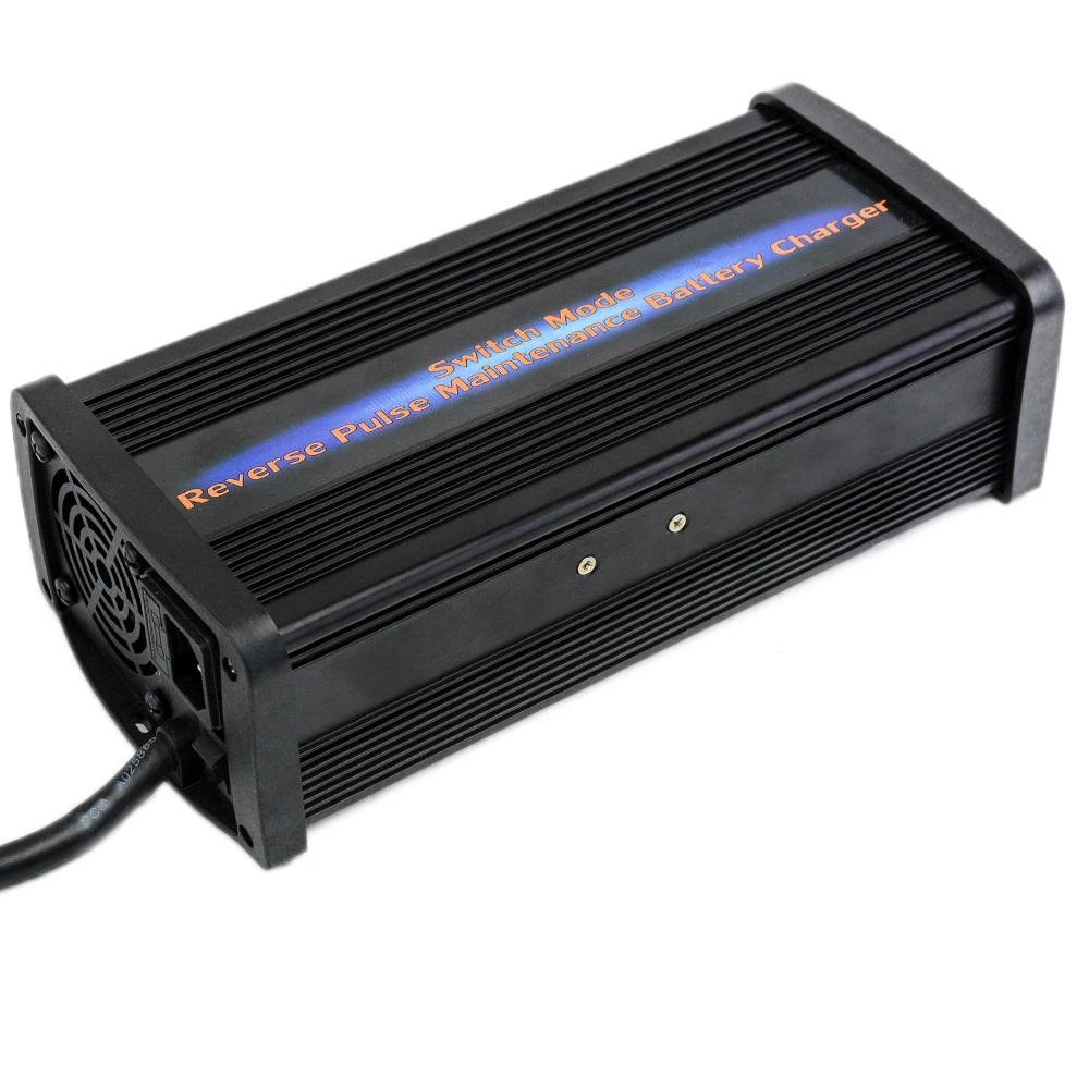 

48V 15A Car Battery Charger Maintainer Desulfator 7-step Pulse Maintenance-free Lead Acid Battery Charger Suitable for 60-180AH