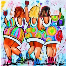 Искусство полный квадратный абстрактный 5D DIY Алмазная картина фото на заказ красочные жир женщин 3D вышивка крестиком Мозаика