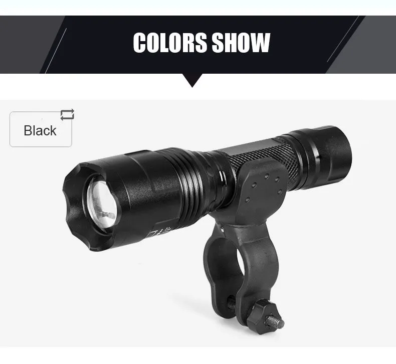 Sale INBIKE Bike Light Front Handlebar with Torch Holder Led Bicycle Front Light Cycling Flashlight Q5 Zoom Bicycle Accessories IL779 11
