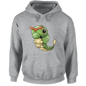 

Pokemon Caterpie Pattern Hoodie Men Women Boy Girl Multi Color Casual Sweatshirts Cotton Autumn Spring Winter Hooded Jackets