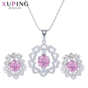 

Xuping Fashion Luxury Love Pattern Set for Girl Women Charm Temperament Style Jewelry Mother's Day Gift M37-6002