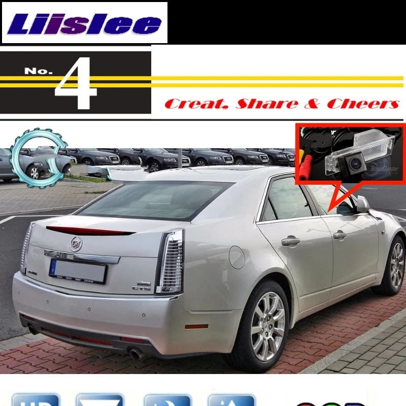 Автомобильная камера Liislee для Cadillac CTS SRX XTS 2008~ Высококачественная камера заднего вида для PAL NTSC для использования CCD с RCA