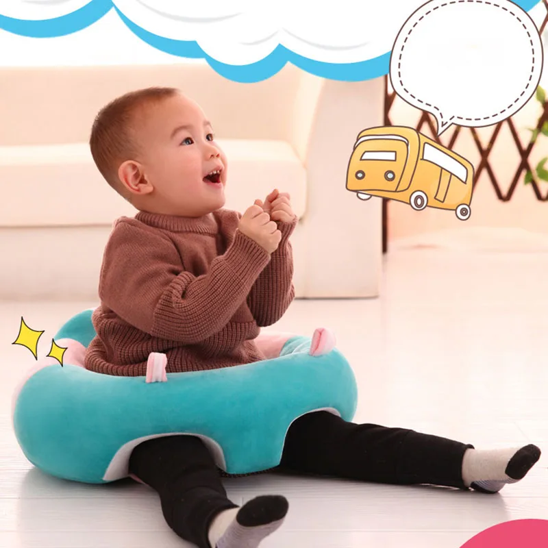 45x45Cm Baby Seat Baby Learning To Sit Cute Animal Shaped Design Chair Baby Support Seat Soft Sofa Plush Toys Dropshipping