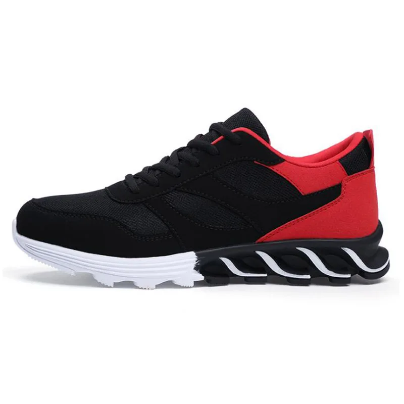 

2018 Sport New Brand Shoes Lace Up Boys Running Trainers Black Mens Designer Shoes Comfortable Sneakers Men Top High Quality
