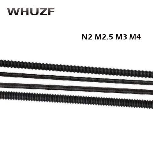 5 шт. черный стержень с резьбой M2/2,5/3/4*250 мм для 3d принтер части