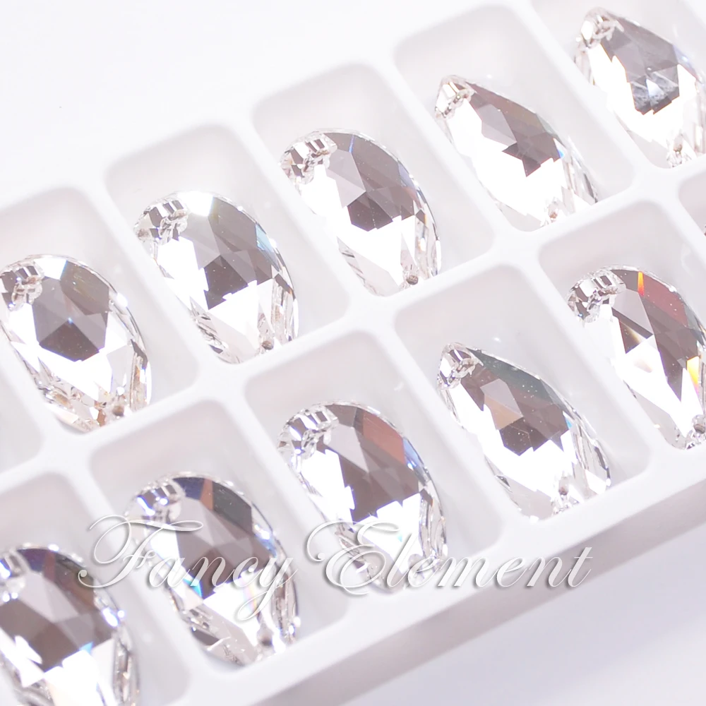 

Swarovski Elements 3230 Tear Drop 28x17mm Clear (001) 1 pc(not 1 pack) Sew On Stone