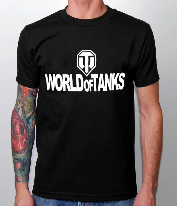 World of Tanks Game Men T Shirts MMO World of Tanks Blitz Famous Man t
