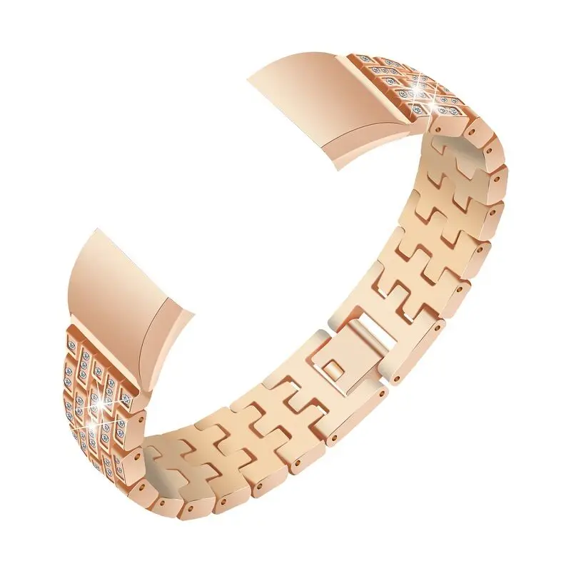 Popular Stainless Steel Watchband For Fitbit Charge 2 Watch Band Metal Links Wrist Strap Replaced Luxury Bracelet Strap