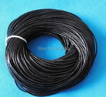 

100 Meters/Lot,Soft Leather Cord,Fashion Jewelry Thread Accessories,Black Color,Size: 1.0mm